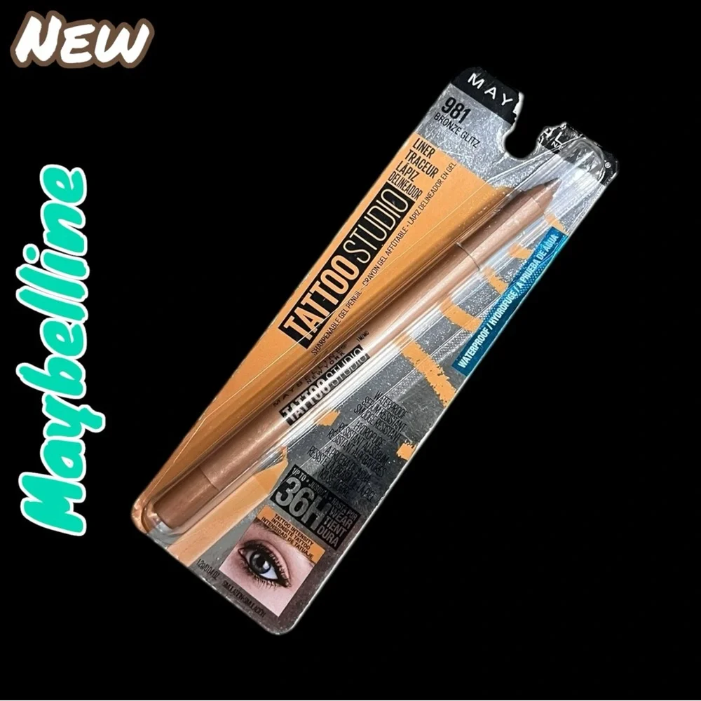 New Maybelline Tattoo Studio Gel Eyeliner – Shade 981 Bronze Glitz